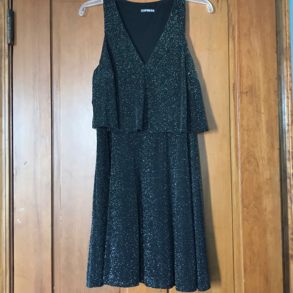 Sparkly dark grey dress